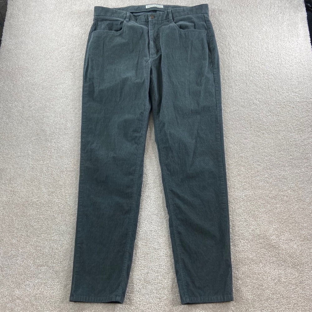 Holderness & Bourne Baxter Pant Mens 36x32 Ivy Green Corduroy Signature Fit